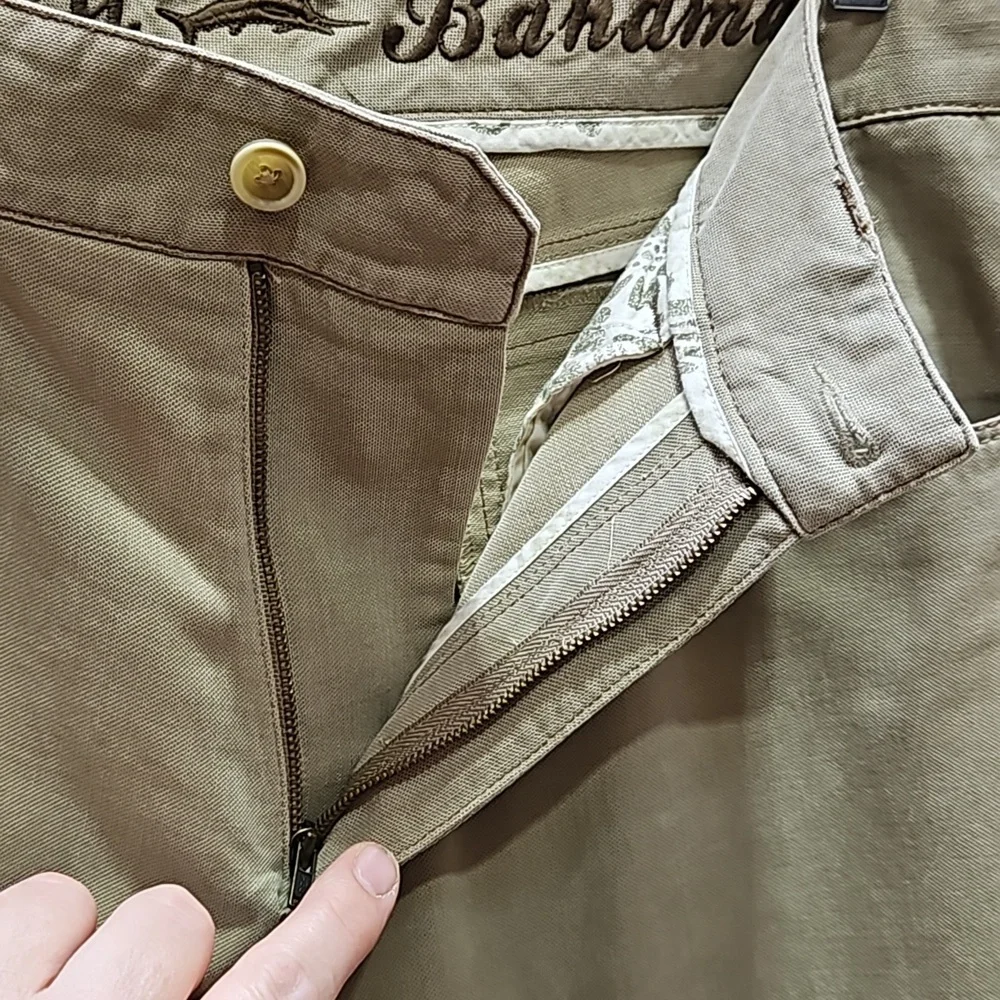 Tommy Bahama, Khaki, Pants Performance Fabric, Comfort, Breathable, Sz 33